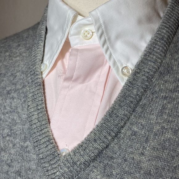 Vintage Wool Menswear Sweater Vest 100% Lambswool Made in England - Picture 5 of 16